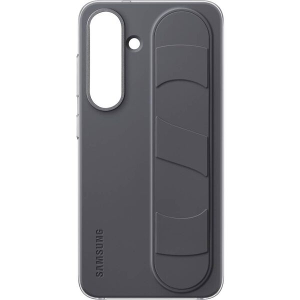 Samsung Standing Grip Cover Samsung Galaxy S25 Zwart Stootbestendig
