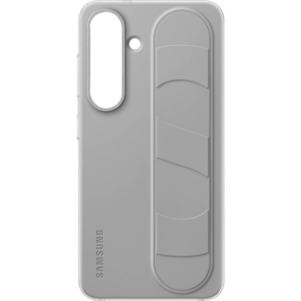 Samsung Standing Grip Cover Samsung Galaxy S25 Grijs Stootbestendig