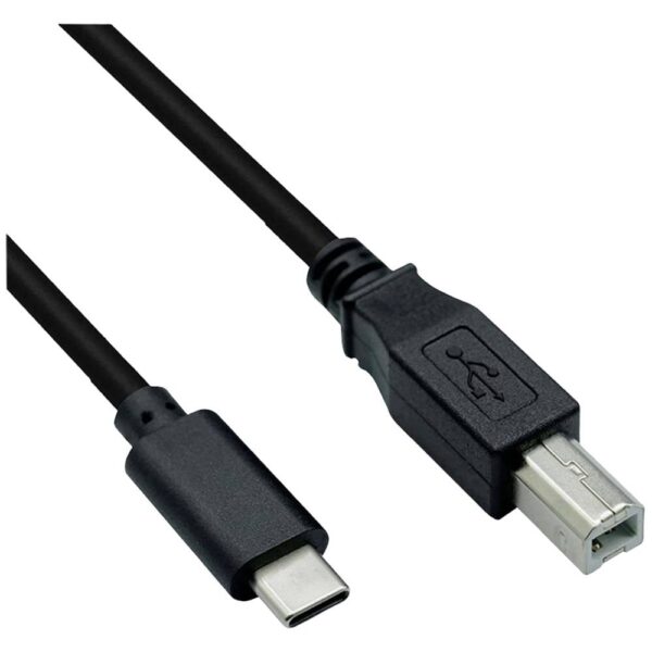 ROLINE USB2.0 Type C Cable, C - B, M/M, zwart, 3 m