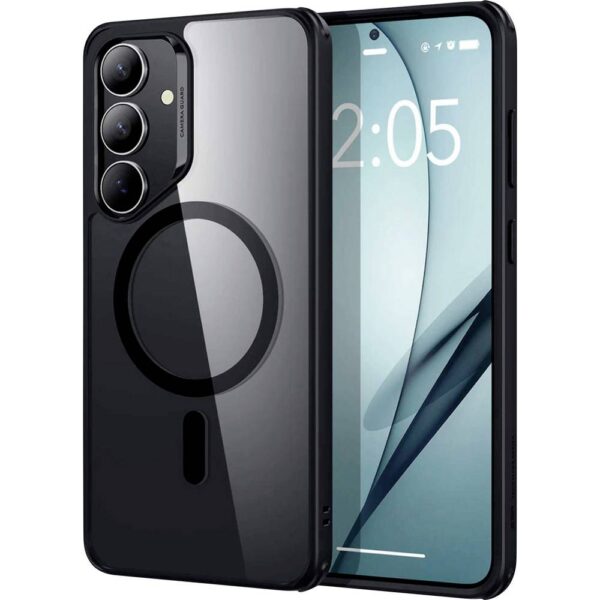 ESR Classic Hybrid HaloLock Backcover Samsung Galaxy S25+ Transparant, Zwart Inductieve lading