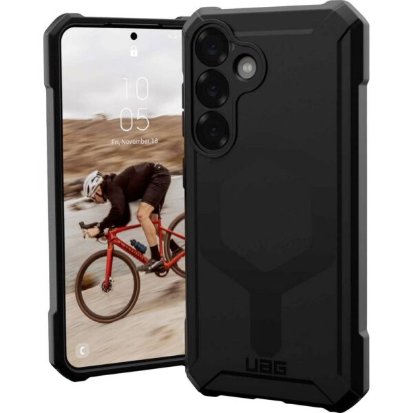 Urban Armor Gear Essential Armor Outdoor telefoonhoes Samsung Galaxy S25 Zwart Inductieve lading