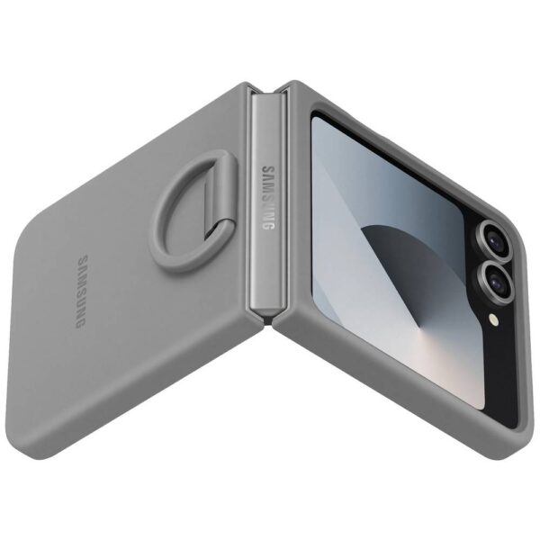 Samsung Silicone Case Cover Samsung Galaxy Z Flip6 Grijs Stootbestendig