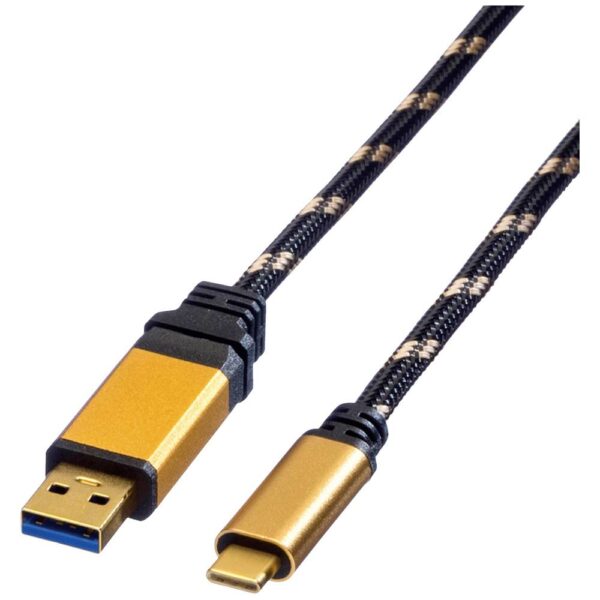 ROLINE GOLD USB 3.2 Gen 1 kabel, A-C, M/M, 1 m