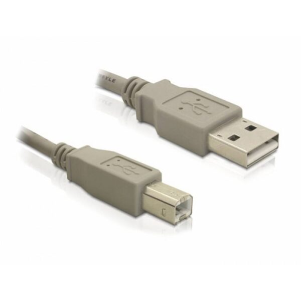 Delock USB-kabel USB 2.0 USB-A stekker, USB-B stekker 1.80 m Grijs 82215