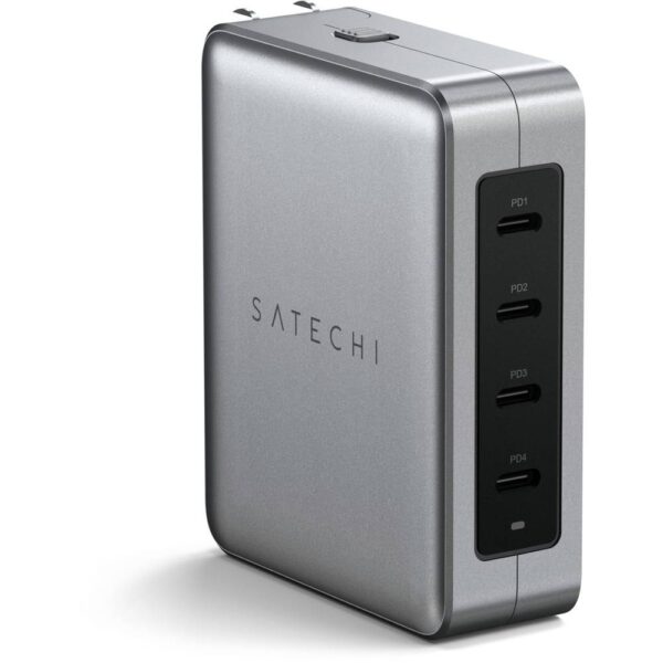 Satechi ST-W145GTM USB-oplader 145 W 4x USB-C USB PD Grijs Binnen