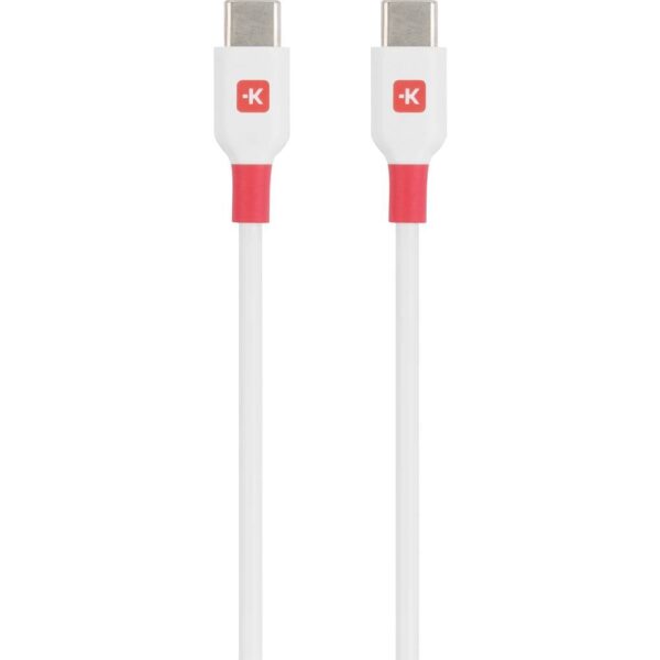 Skross USB-C-kabel USB 2.0 USB-C 2.00 m Wit SKCA0020C-C200CN