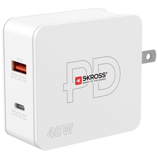 Skross Multipower Combo+ US USB-oplader 48 W 1x USB-A, 1x USB-C Binnen