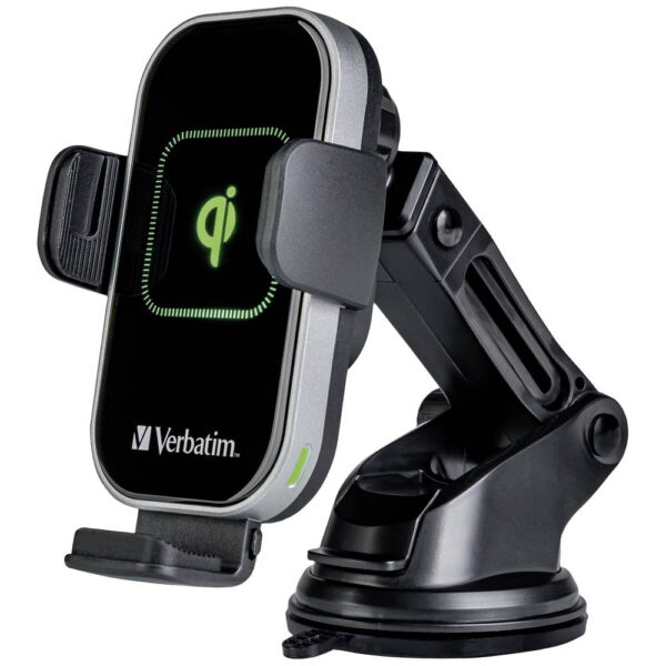Verbatim FWC-02 Qi Fast Wireless Car Charger 49553 Inductie lader Uitgangen Magnetische aansluiting Zwart