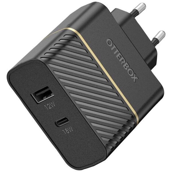 Otterbox EU Wall Charger 30W USB-oplader 30 W 1x USB-A, 1x USB-C USB PD Zwart Binnen