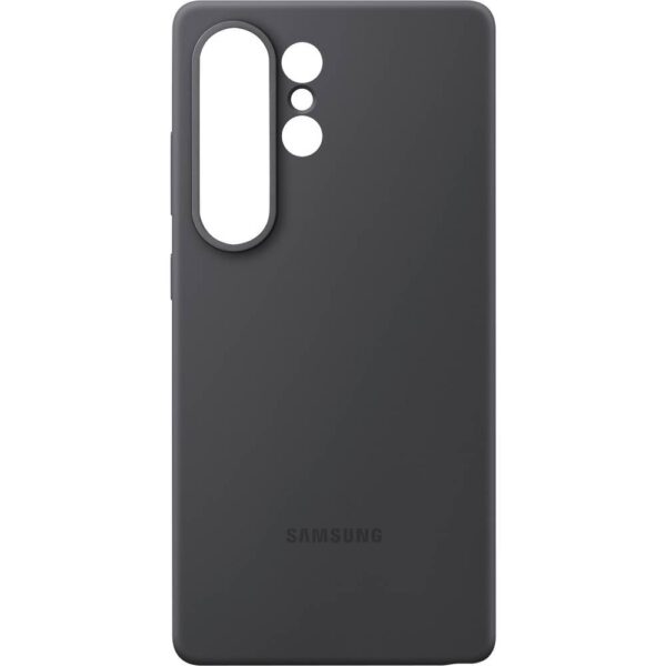 Samsung Silicone Silicon Case Samsung Galaxy S25 Ultra Zwart Stootbestendig