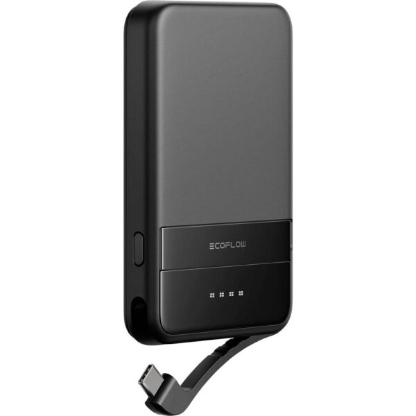 ECOFLOW Rapid 5000 Powerbank 5000 mAh Magsafe, Qi Wireless Charging Li-ion USB-C, Wireless Charging Zwart