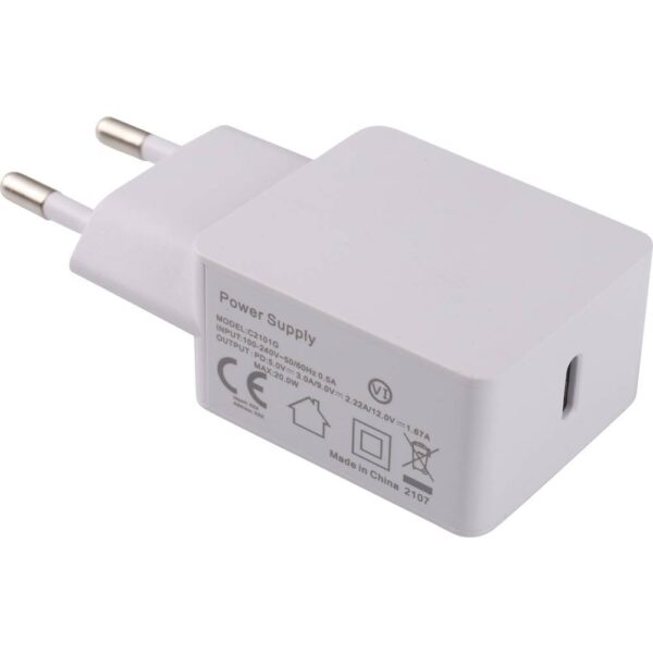 Dehner Elektronik USB-oplader 20 W 1x USB-C Wit Binnen USB Power Delivery (USB-PD)