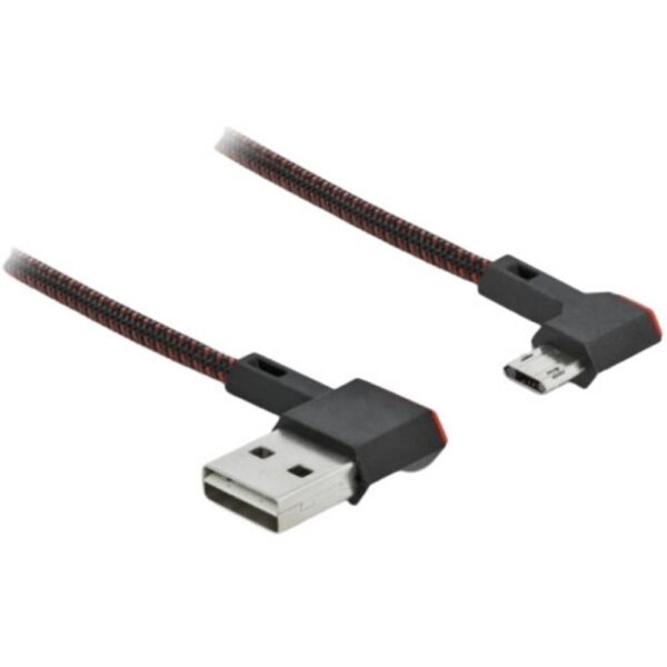 Delock USB-kabel USB 2.0 USB-A stekker, USB-micro-B stekker 0.20 m Zwart 85269