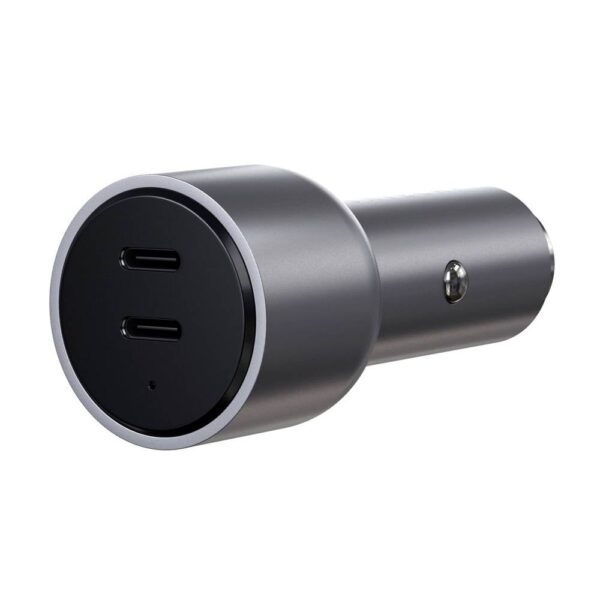 Satechi ST-U2C40CCM Laadadapter 40 W 2x USB-C Zilver Auto