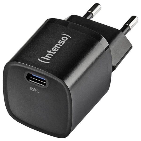 Intenso Power Adapter W30C² black USB-oplader 30 W 1x USB-C Zwart Binnen GaN, USB Power Delivery (USB-PD)