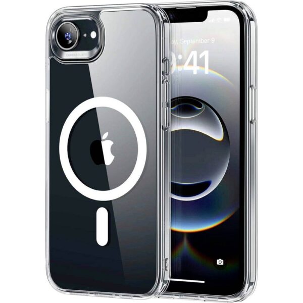 ESR Classic Hybrid HaloLock Backcover Apple iPhone 16e Transparant Inductieve lading, MagSafe compatible, Stootbestendig