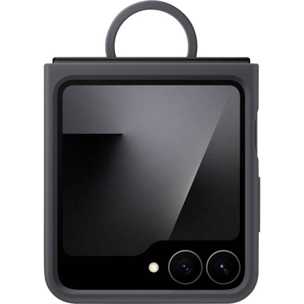 Samsung SAMSUNG Silicone Case Z Flip7 FE Black Flip Case Samsung Galaxy Z Flip 7 Zwart
