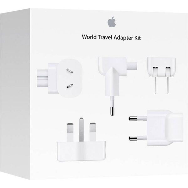 Apple World Travel Adapter Kit Reislader Wit Met adapter voor Australië, Met adapter voor China, Met adapter voor Europa, Met adapter voor Verenigd Koninkrijk,