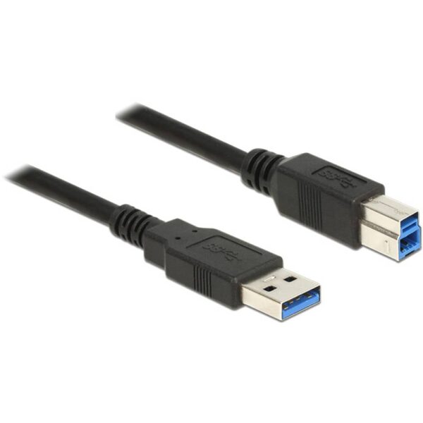 Delock USB-kabel USB 3.2 Gen1 (USB 3.0 / USB 3.1 Gen1) USB-A stekker, USB-B stekker 0.50 m Zwart 85065