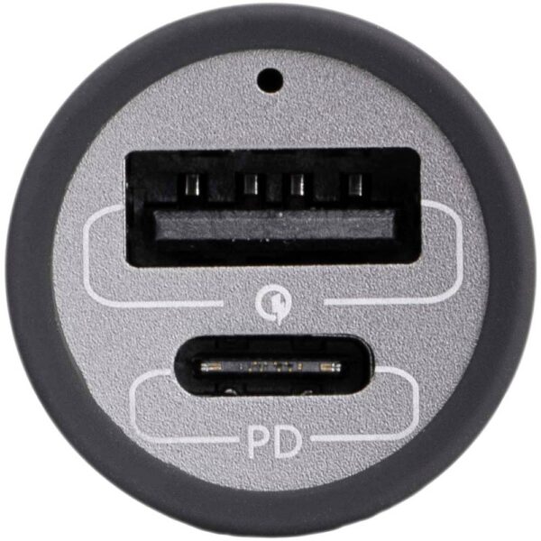 Akyga AK-CH-26 USB-oplader 100 W 1x USB-C, 1x USB-A QC 3.0, USB PD 3.0 Grijs Auto, Vrachtwagen GaN, Snellader