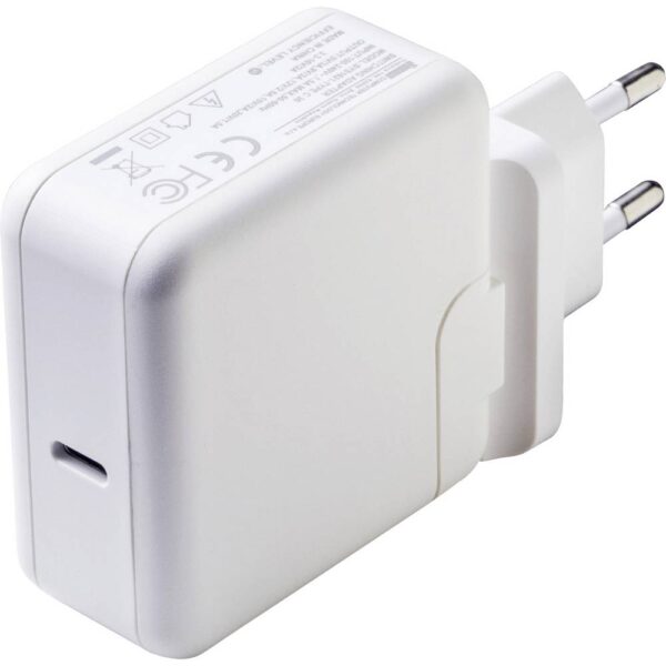 Dehner Elektronik Reislader 60 W 1x USB-C USB PD, USB PD 3.0, QC 3.0 Wit Met adapter voor Europa, Met adapter voor Verenigd Koninkrijk, Met adapter voor