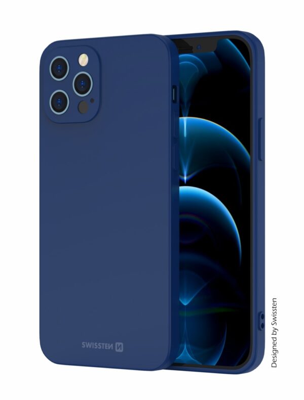 Swissten Swissten Soft Joy Apple iPhone 15 Pro Max Hoesje - Blauw