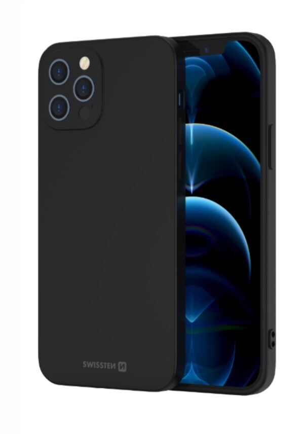 Swissten Swissten Soft Joy Apple iPhone 15 Pro Max Hoesje - Zwart