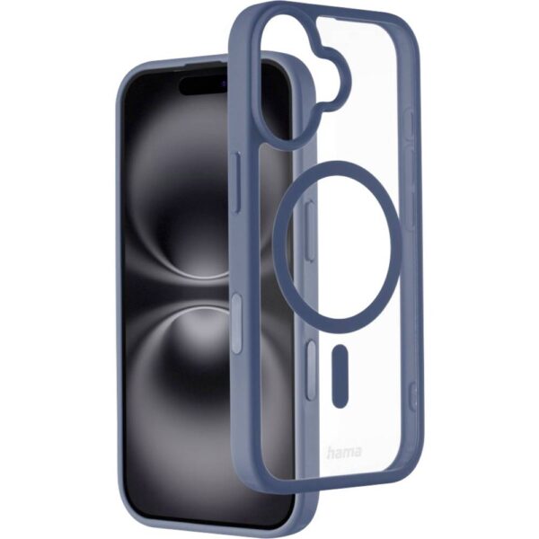 Hama Cover Apple iPhone 17 Blauw MagSafe compatible, Inductieve lading