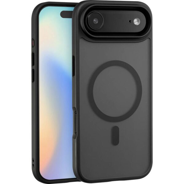 Renkforce iPhone 17 Air Schwarz Transparent backcover Backcover Apple iPhone 17 Air Zwart, Transparant Inductieve lading, MagSafe compatible