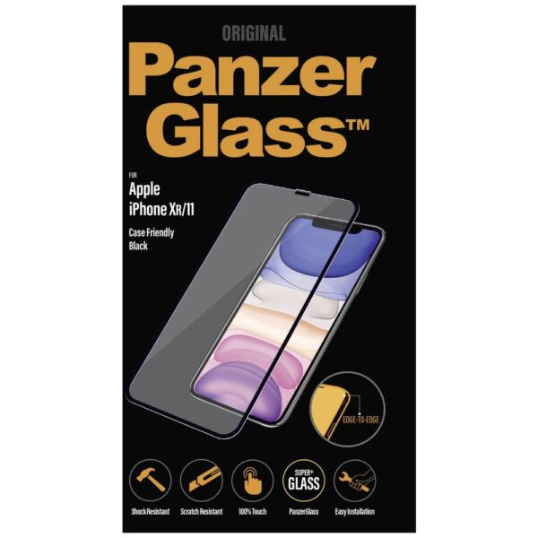 PanzerGlass Edge2Eedge 2665 Screenprotector (glas) Apple iPhone 11, iPhone XR 1 stuk(s) Anti-vingerafdruk, Antibacterieel