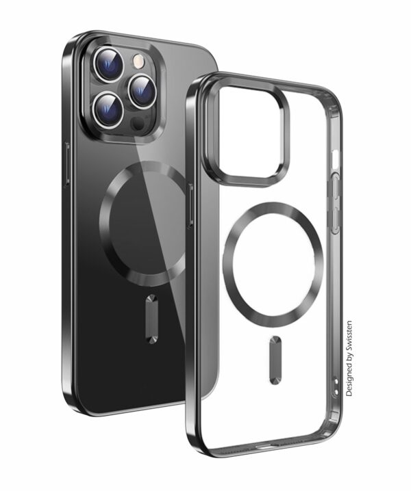 Swissten Swissten MagSafe hoesje - iPhone 16 Pro - Metallic - Transparant