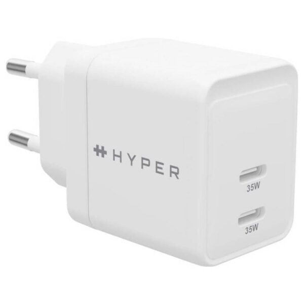 Targus HyperJuice Netvoedingsmodule 35 W 2x USB-C Wit Binnen