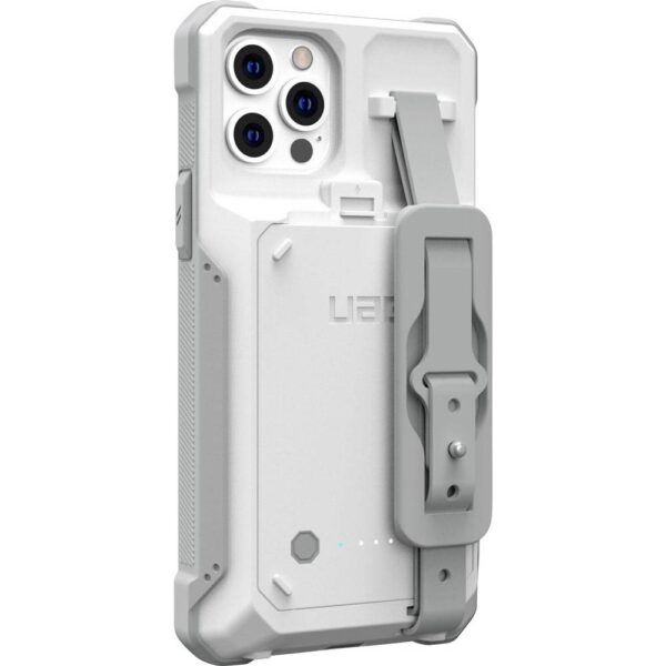 Urban Armor Gear WF0000154130 Laadcover Apple iPhone 16e/14/13 Wit-grijs Geïntegreerde accu