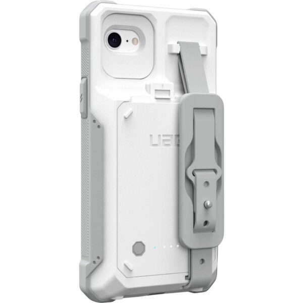 Urban Armor Gear WF0000044130 Laadcover Apple iPhone SE (2022 & 2020) Wit-grijs Geïntegreerde accu