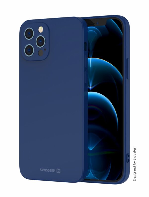 Swissten Swissten Soft Joy iPhone 14 Hoesje - Blauw